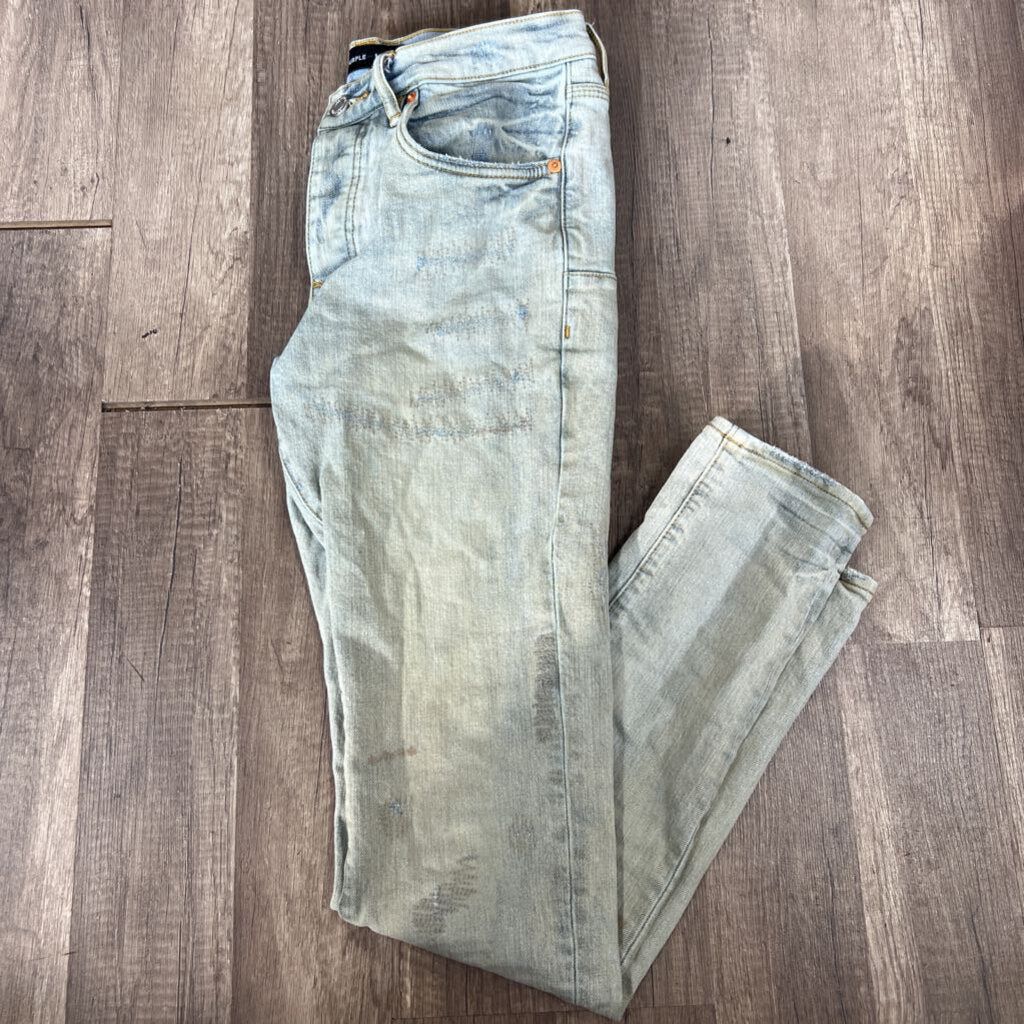 Purple Jean Sand Wash Distress