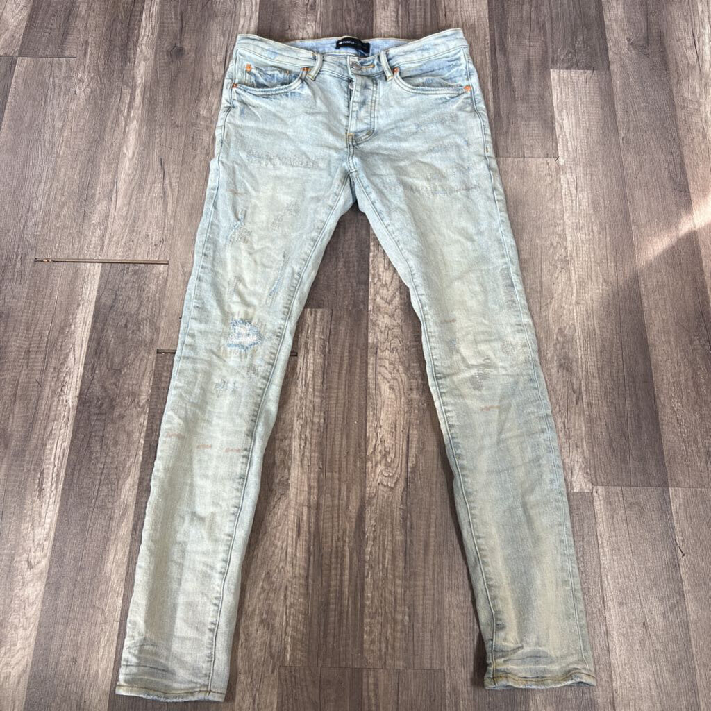 Purple Jean Sand Wash Distress