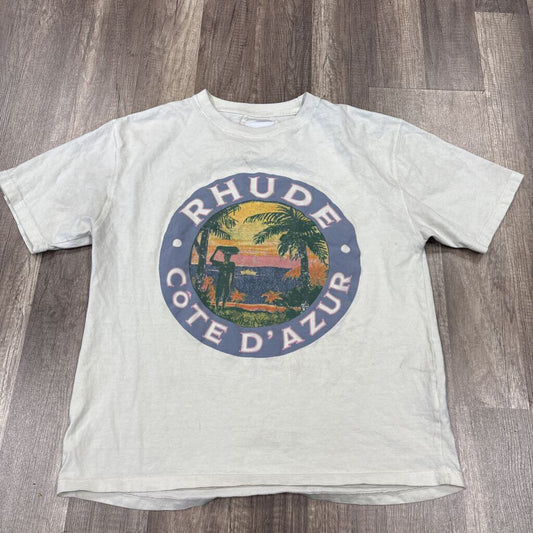 Rhude Shirt Cream Cote D'Azure
