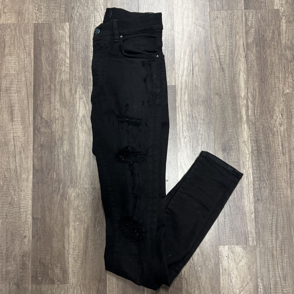 Amiri Jean Distress Black
