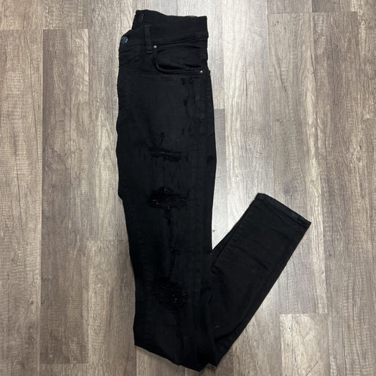Amiri Jean Distress Black