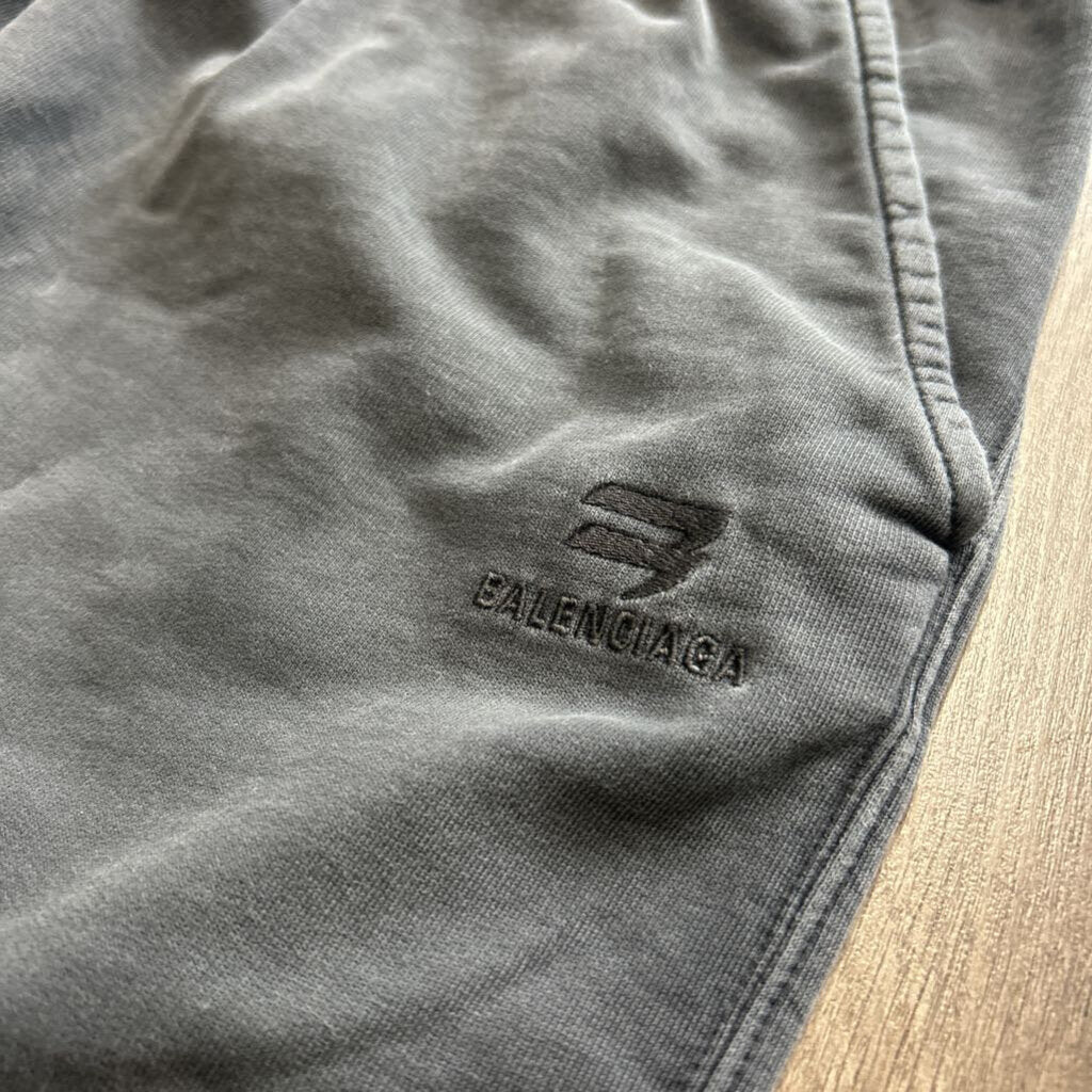 Balenciaga sweat pants washed grey