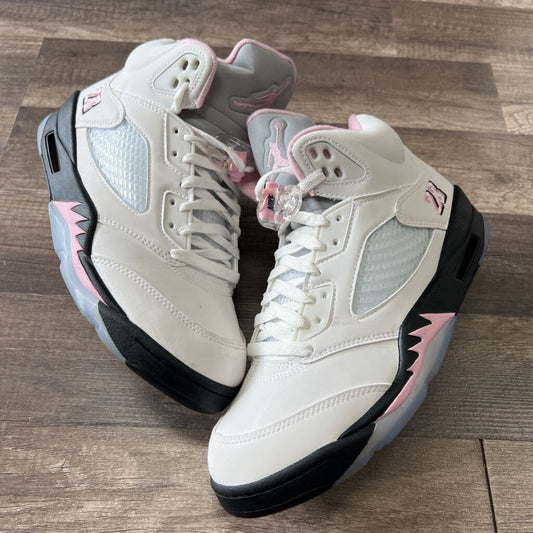 Jordan 5 white/pink size 9
