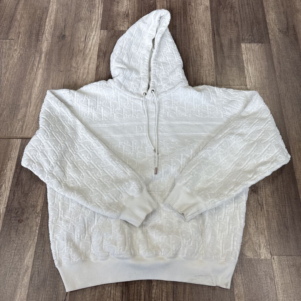 Dior Towel Hoodie White