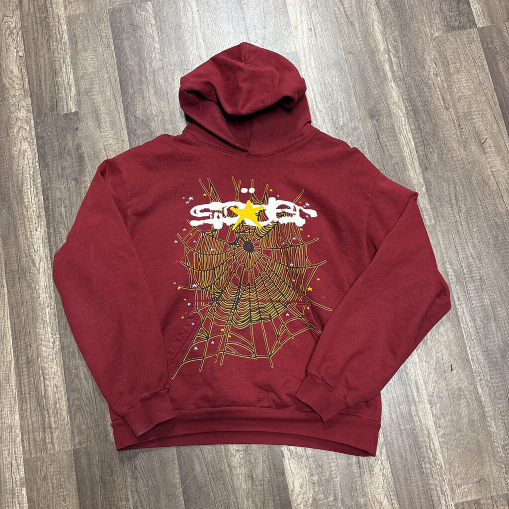 S5der Hoodie BURGUNDY YELLOW