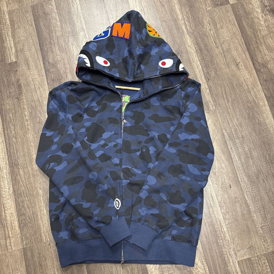 Bape Shark Hoodie Blue