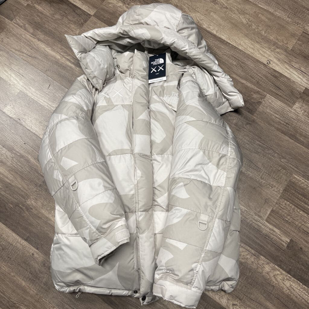 the north face jacket kaws white