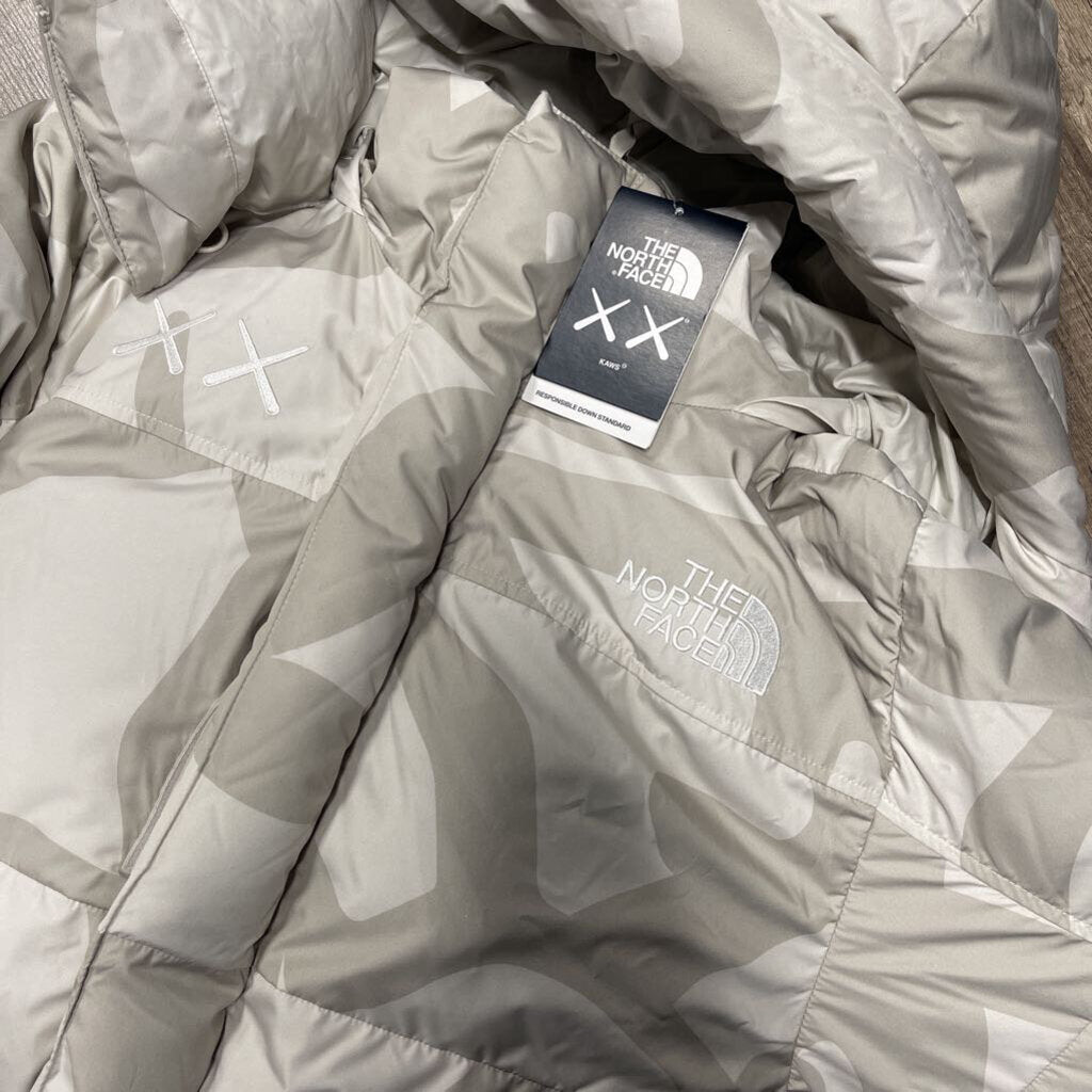 the north face jacket kaws white
