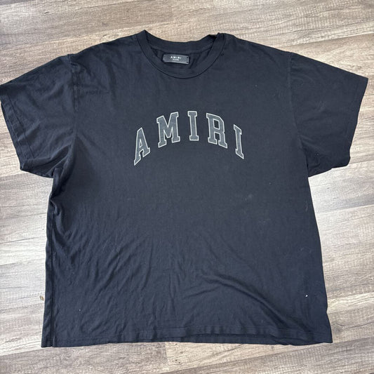 amiri shirt black logo