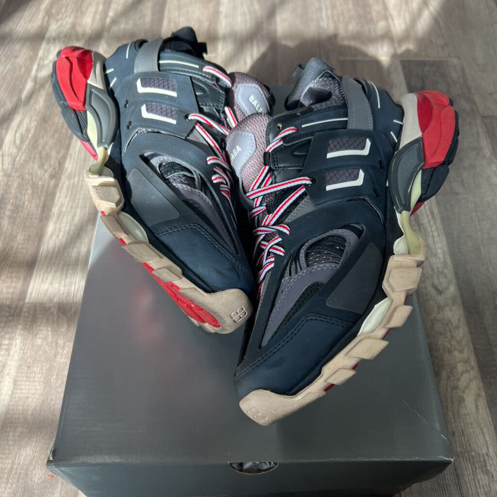 Balenciaga track black grey red