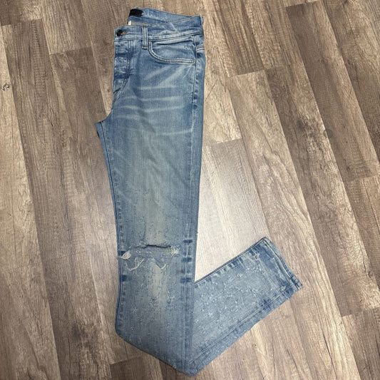 Amiri jean shot gun blue