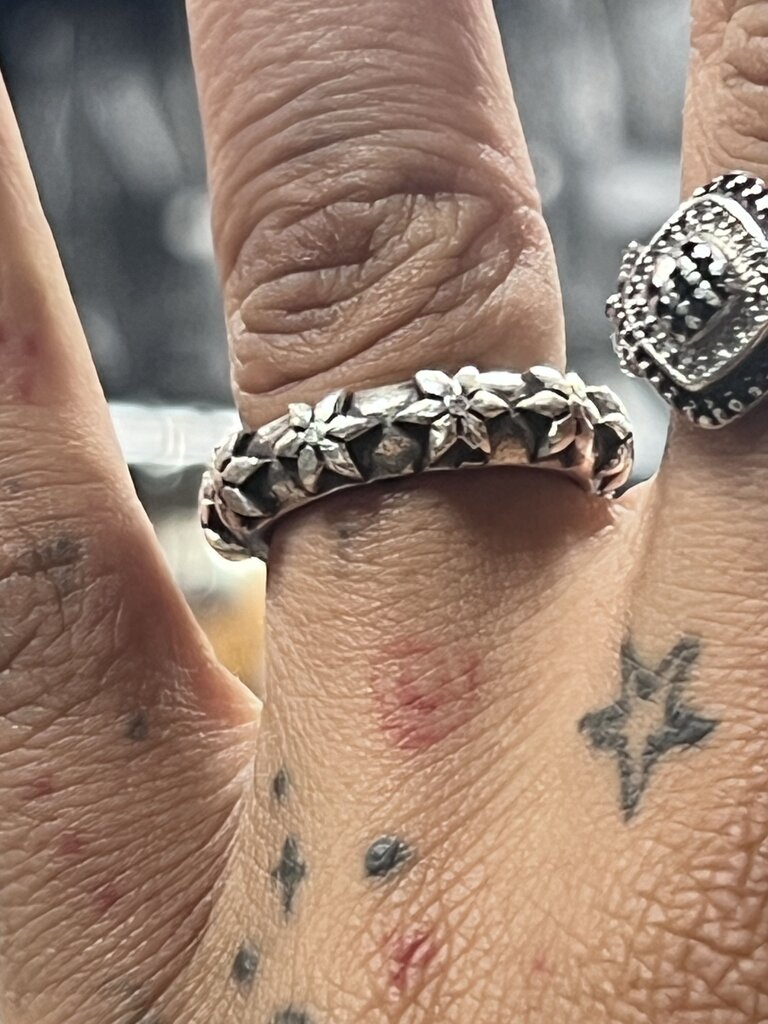 Chrome hearts star ring silver