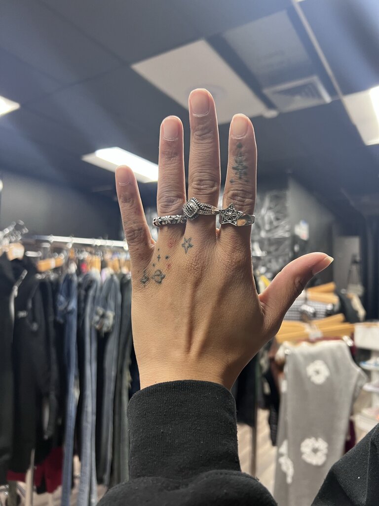 Chrome hearts star ring silver