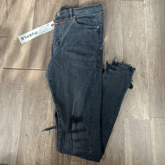 Purple jean Distressed Grey