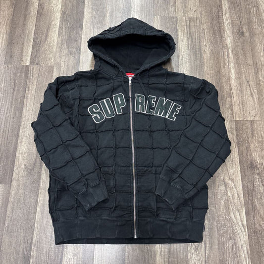 Supreme Black Patchwork Hoodie