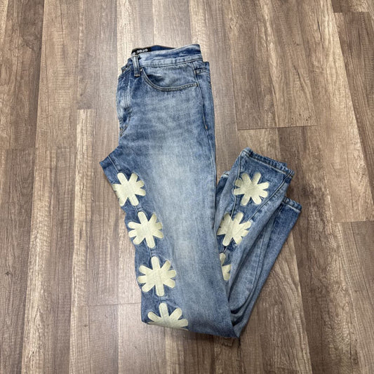 Lost Shadow Blue White Jeans