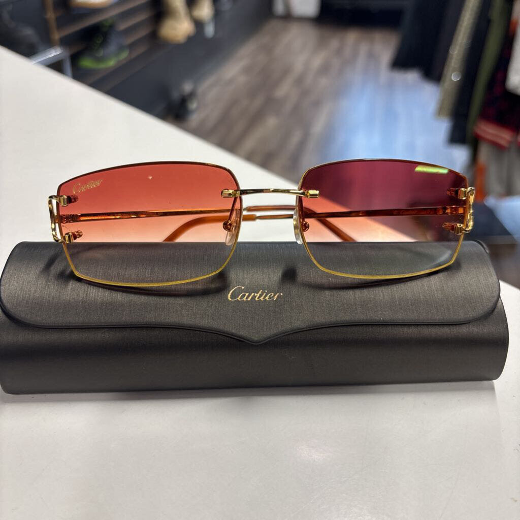 Cartier Red Frame Glasses