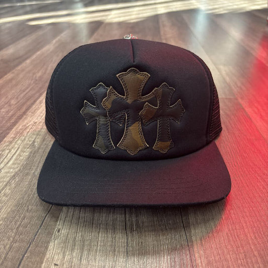 Chrome Hearts Triple Cross Camo Trucker (OS)
