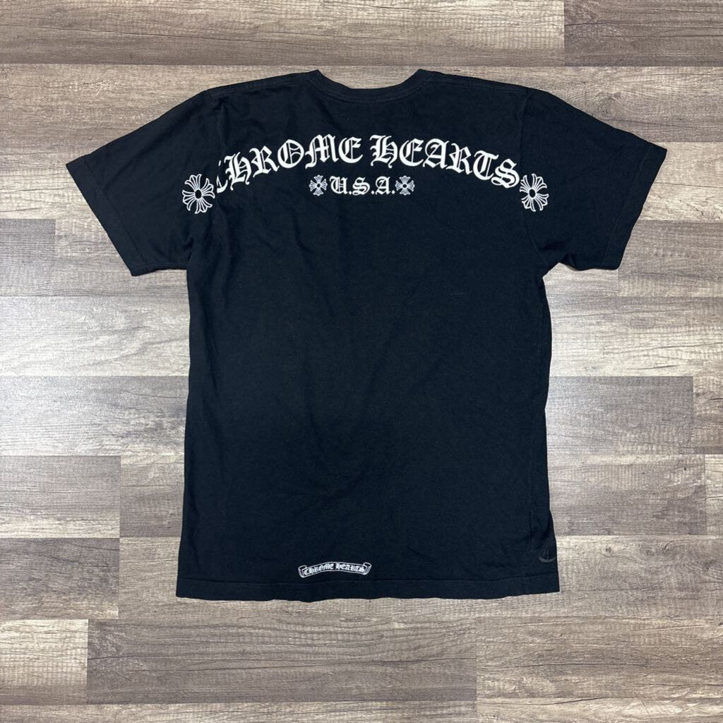 chrome hearts shirt USA back logo black