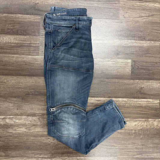 Gstar Jean Grayish Blue 5620 Zip Knee