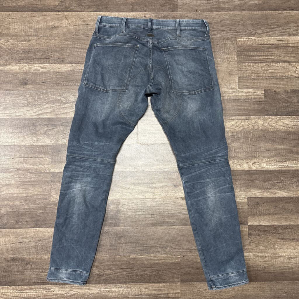 Gstar Jean Grayish Blue 5620 Zip Knee