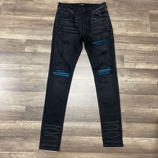 Amiri jeans black BLUE patch