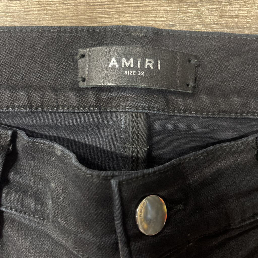 Amiri jeans black BLUE patch