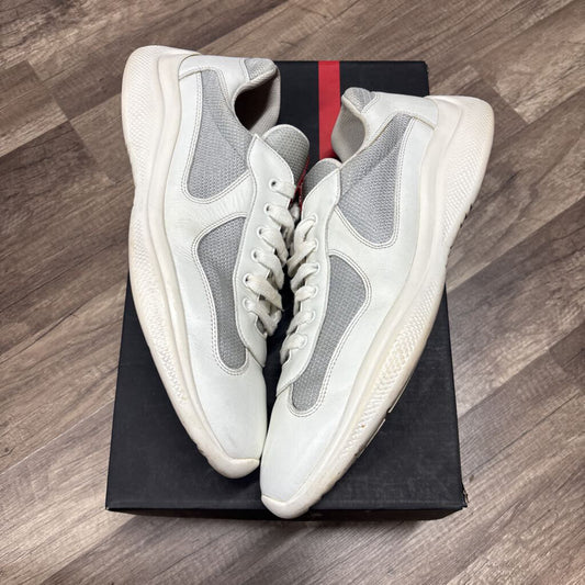Prada America cup white grey