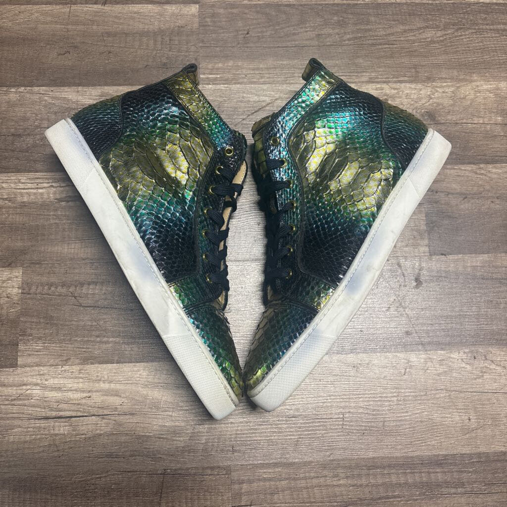 Christian Louboutin Blue Yellow Snake
