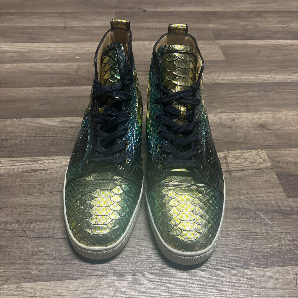 Christian Louboutin Blue Yellow Snake