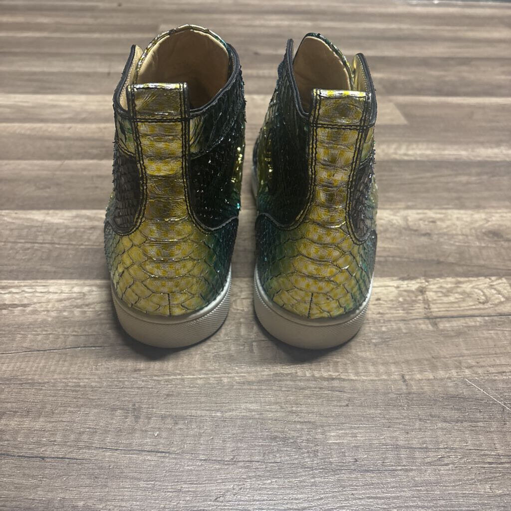 Christian Louboutin Blue Yellow Snake