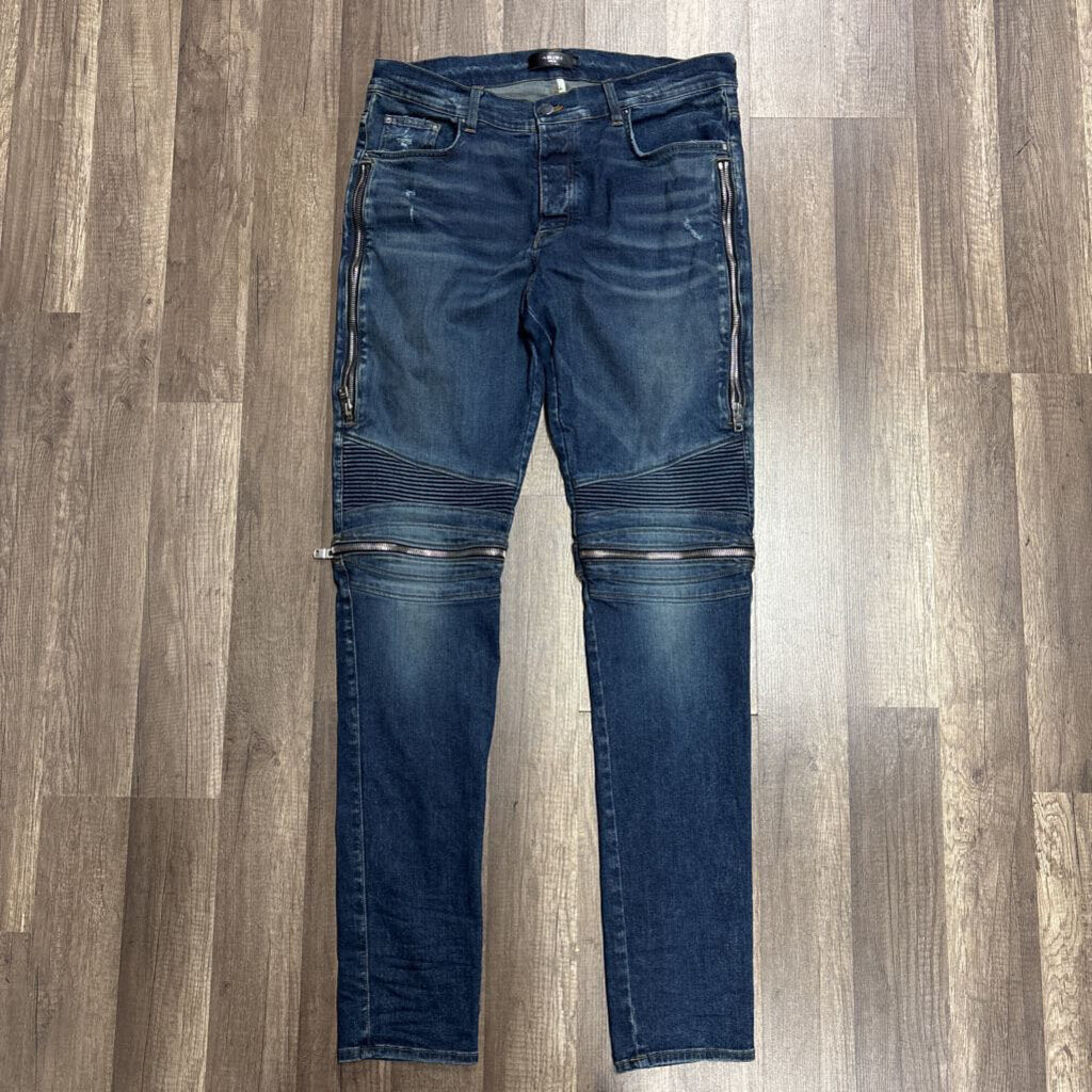 Amiri Jean Biker Dark Blue