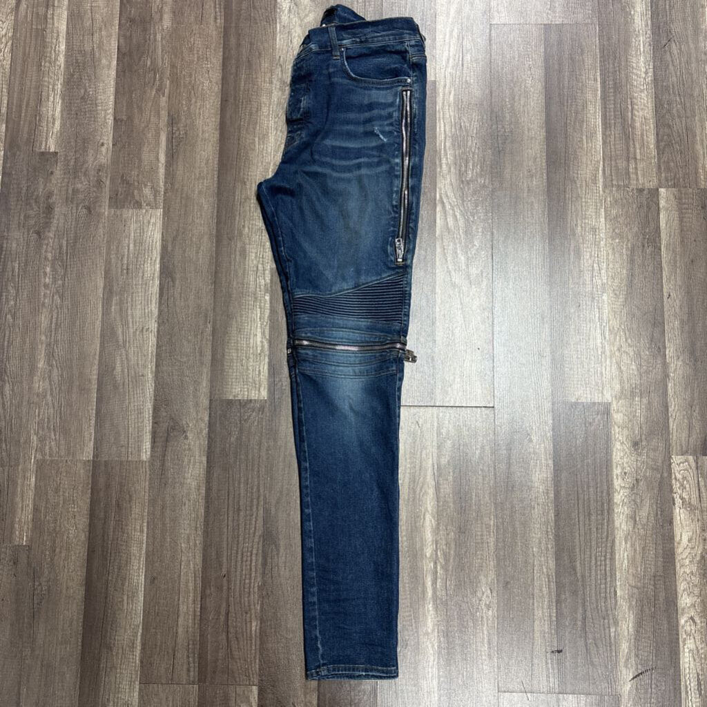 Amiri Jean Biker Dark Blue