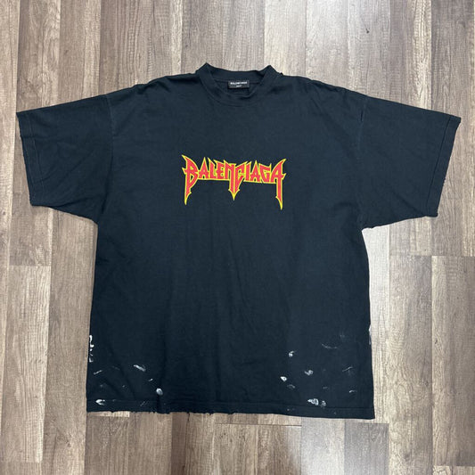 Balenciaga T-shirt Black Red