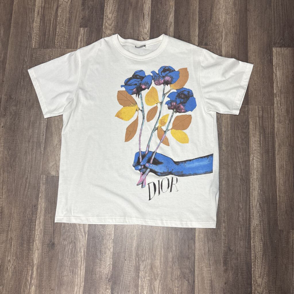 Dior Flower T-shirt White