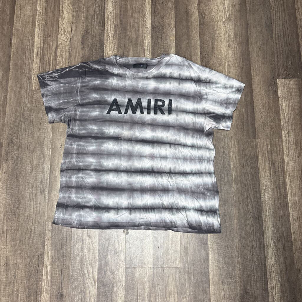 Amiri Shirt Grey Black Stripe