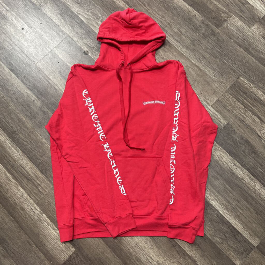 Chrome Hearts Scroll Hoodie Red