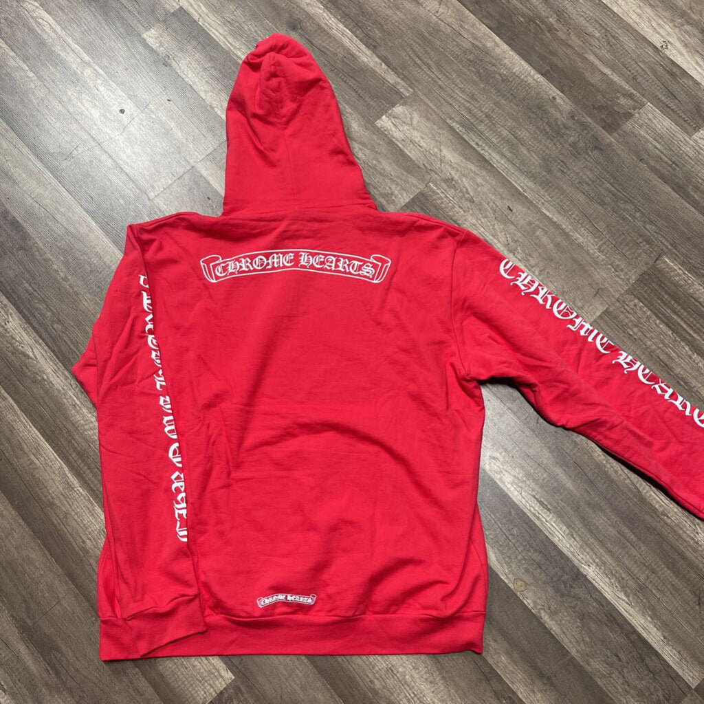 Chrome Hearts Scroll Hoodie Red
