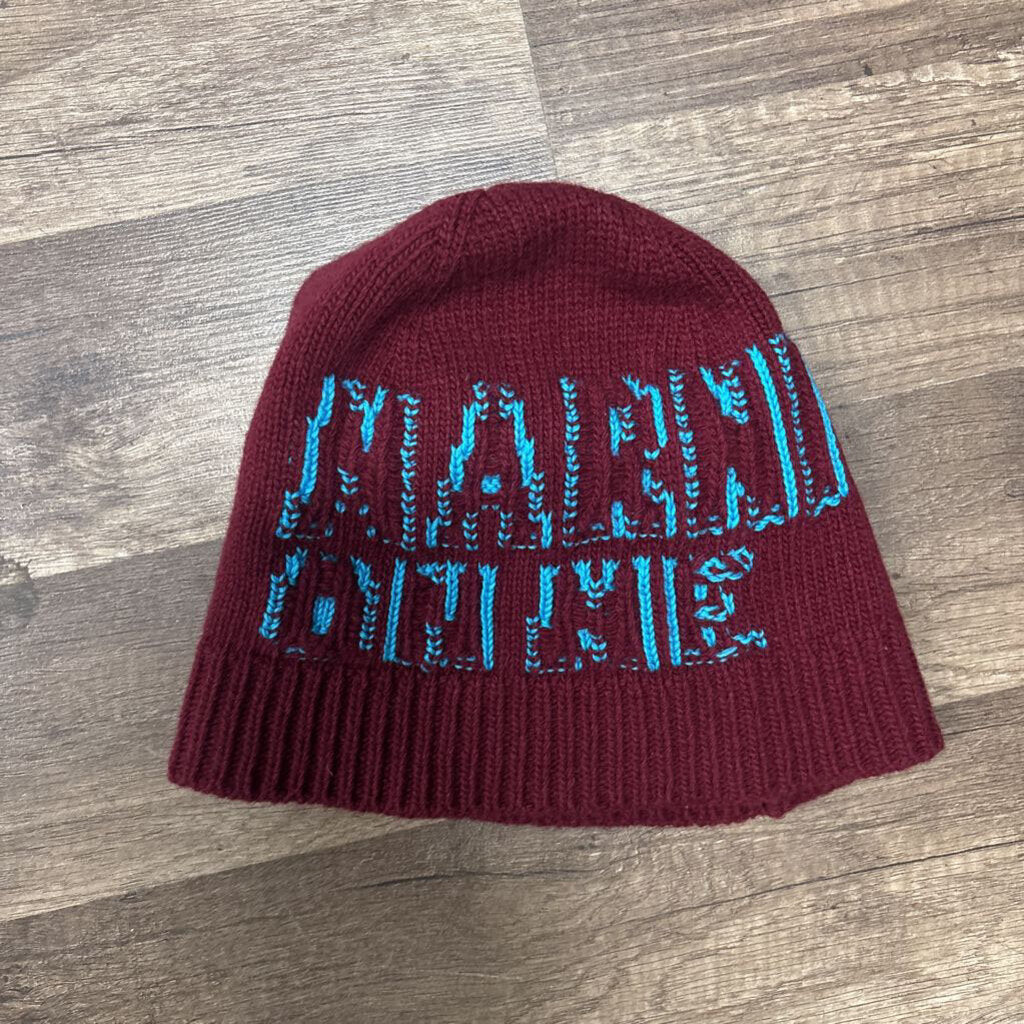 Marni beanie burgundy blue
