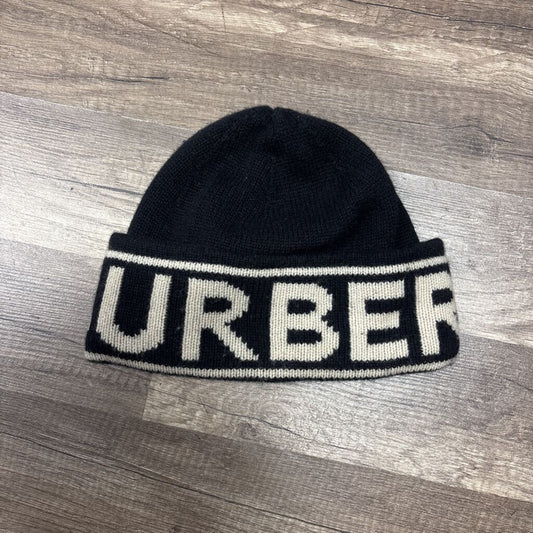 Burberry logo beanie black