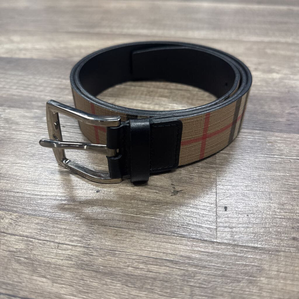 Burberry belt plaid