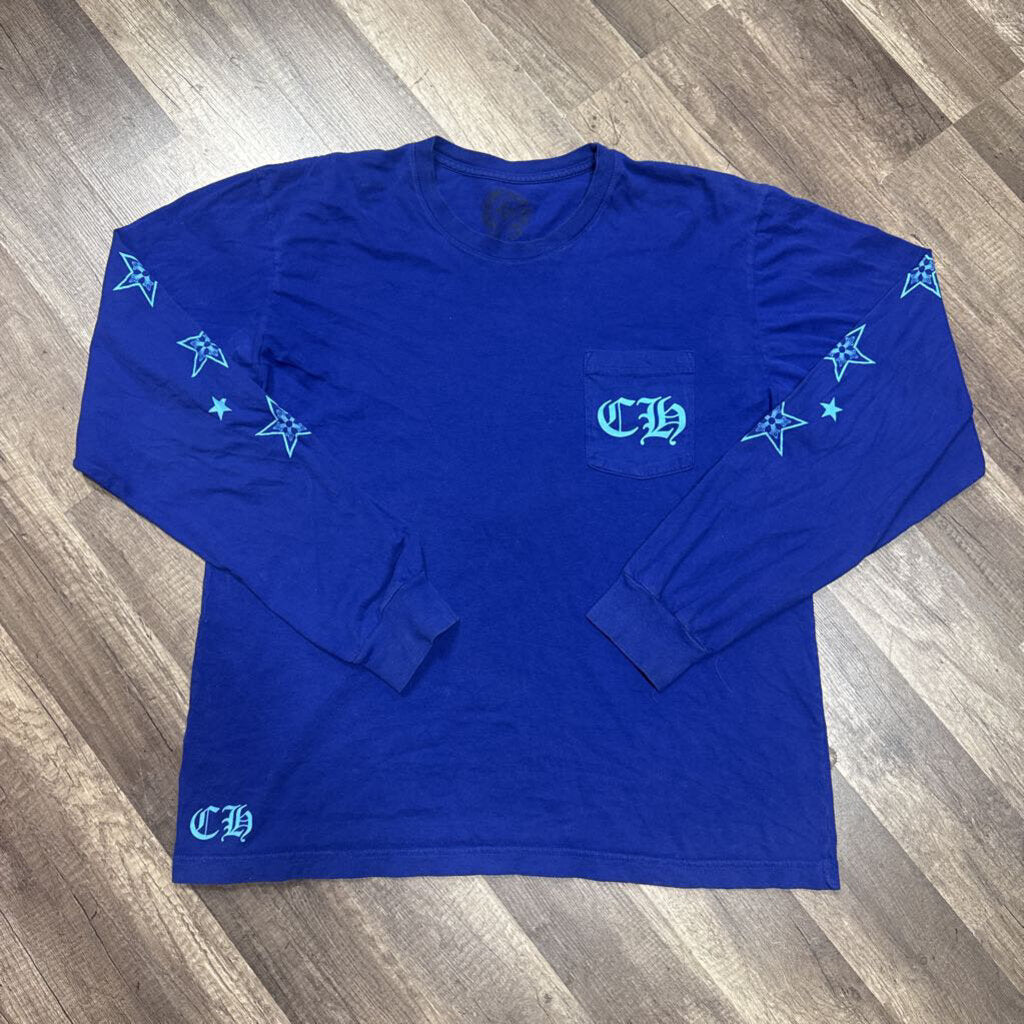 Chrome heart blue star L/S