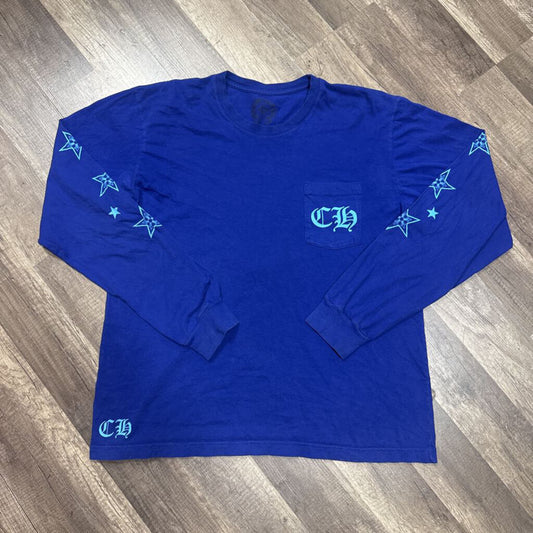 Chrome heart blue star L/S