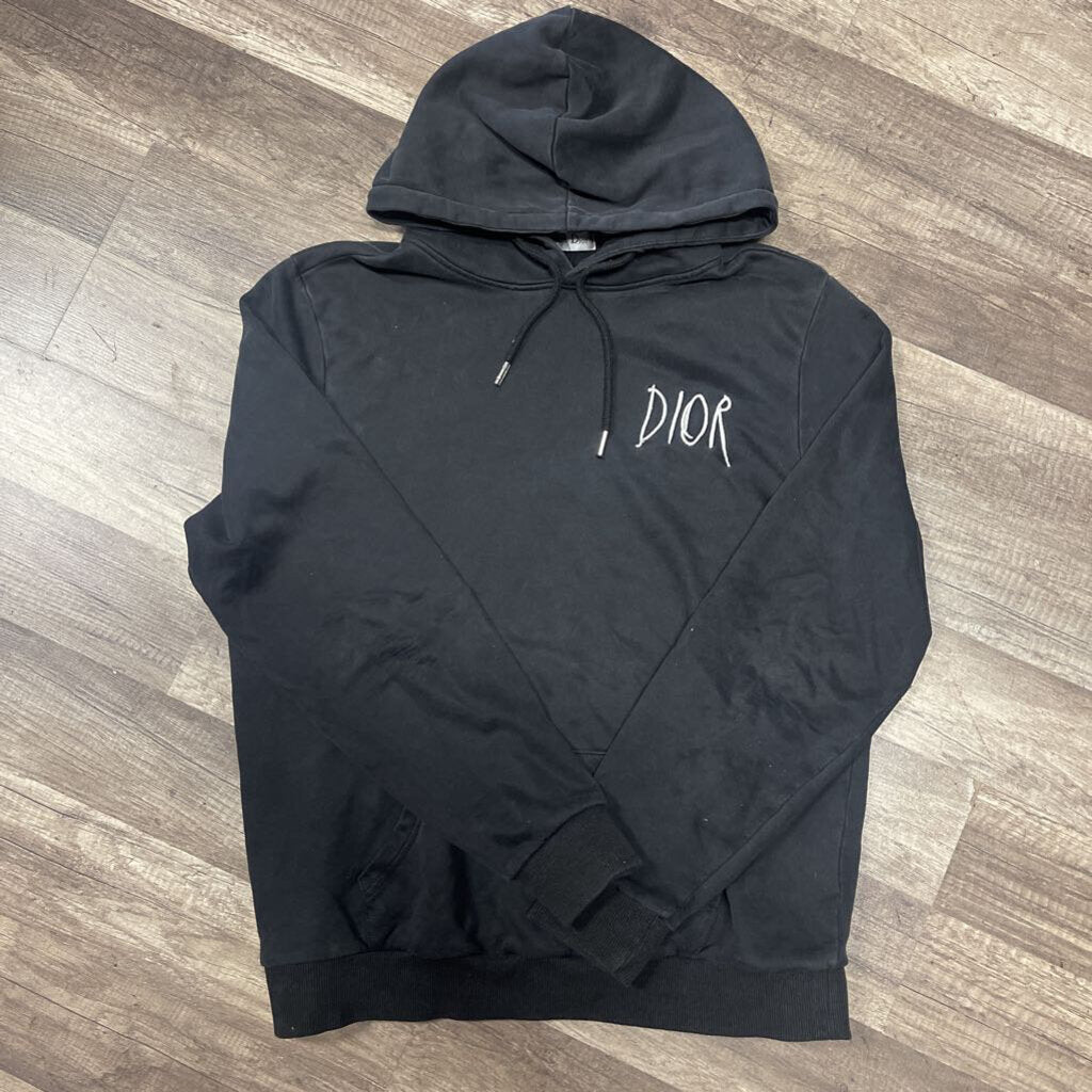 Dior Hoodie Embroidered logo Black