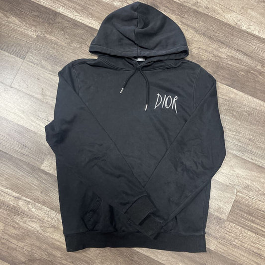Dior Hoodie Embroidered logo Black