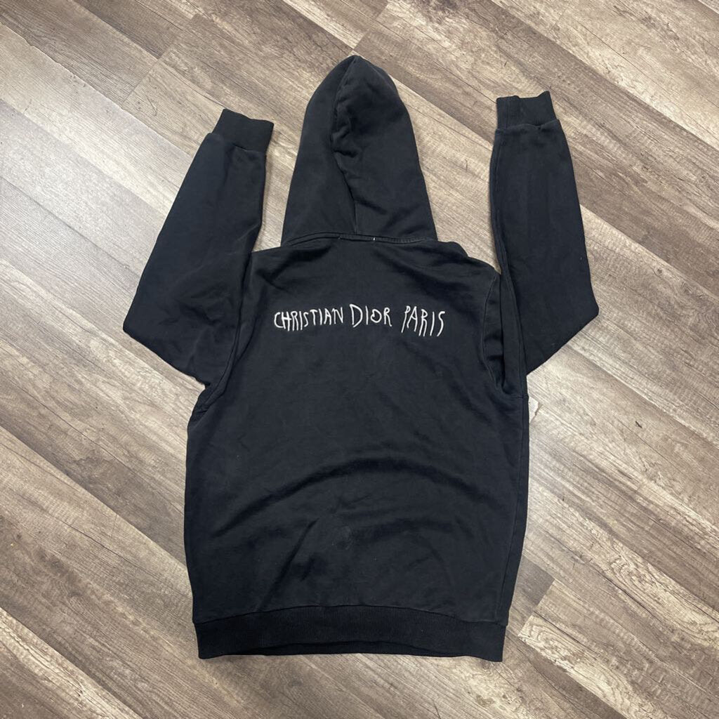 Dior Hoodie Embroidered logo Black