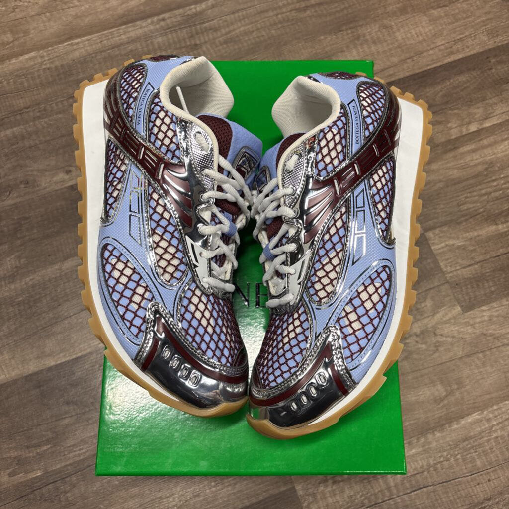 Bottega Veneta Blue and Burgundy Orbit