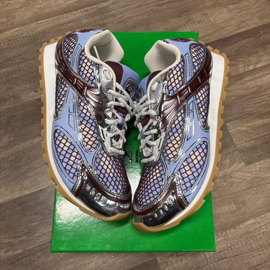 Bottega Veneta Blue and Burgundy Orbit