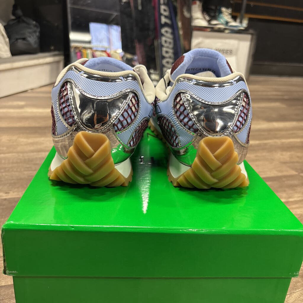 Bottega Veneta Blue and Burgundy Orbit