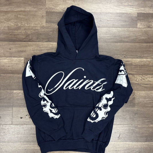 Saints Hoodie Logo Navy Blue